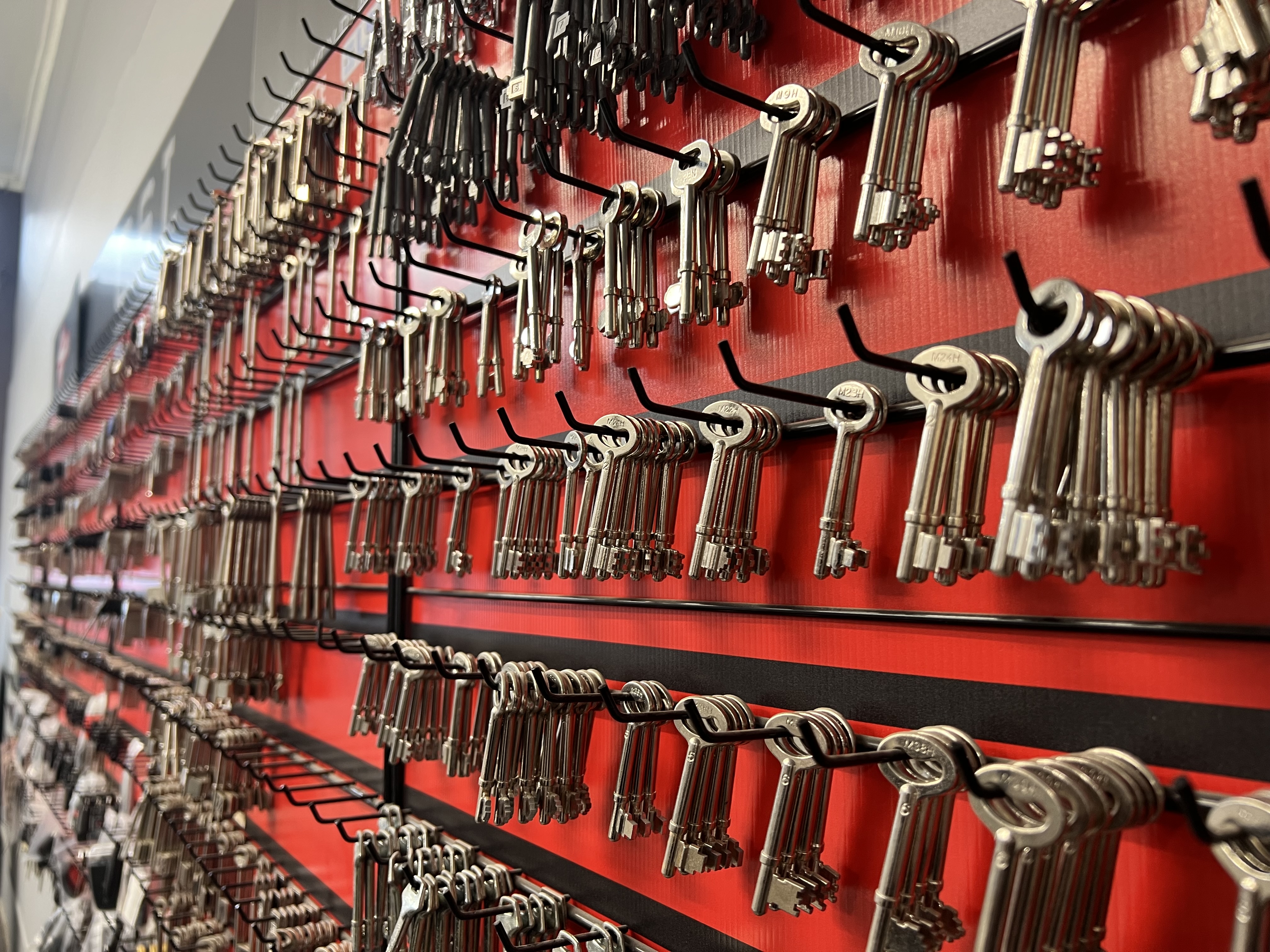 Keys on a workbench
